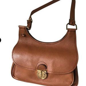 Tory Burch British Tan Leather Cross Body bag